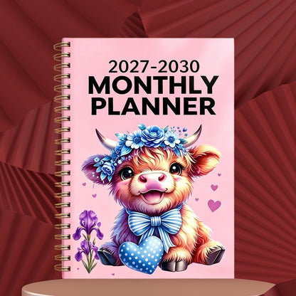 PlanDröm™ – Månadsplanerare 2026–2030 med Highland Cow-design