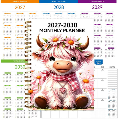 PlanDröm™ – Månadsplanerare 2026–2030 med Highland Cow-design