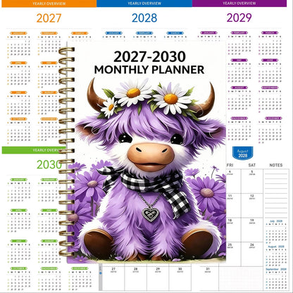 PlanDröm™ – Månadsplanerare 2026–2030 med Highland Cow-design