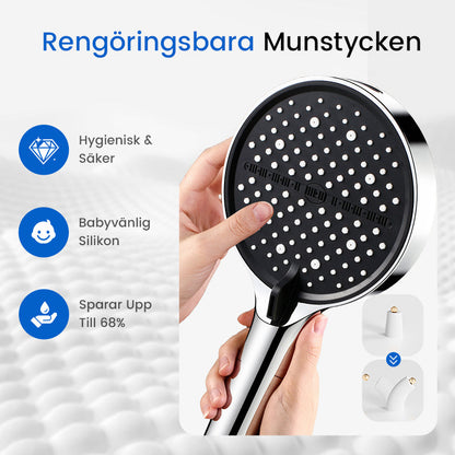 DuschKraft™ – Högtrycksdusch med Flera Strållägen