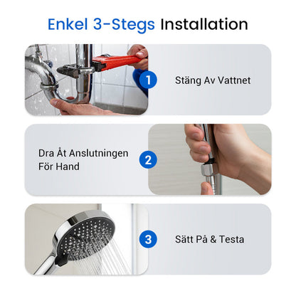 DuschKraft™ – Högtrycksdusch med Flera Strållägen