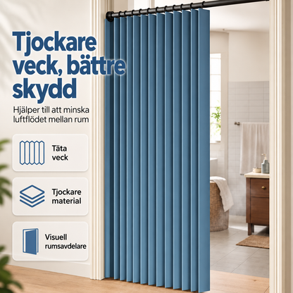 DörrRo™ - Magnetiskt vikdraperi med enkel montering utan borrning
