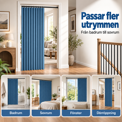 DörrRo™ - Magnetiskt vikdraperi med enkel montering utan borrning