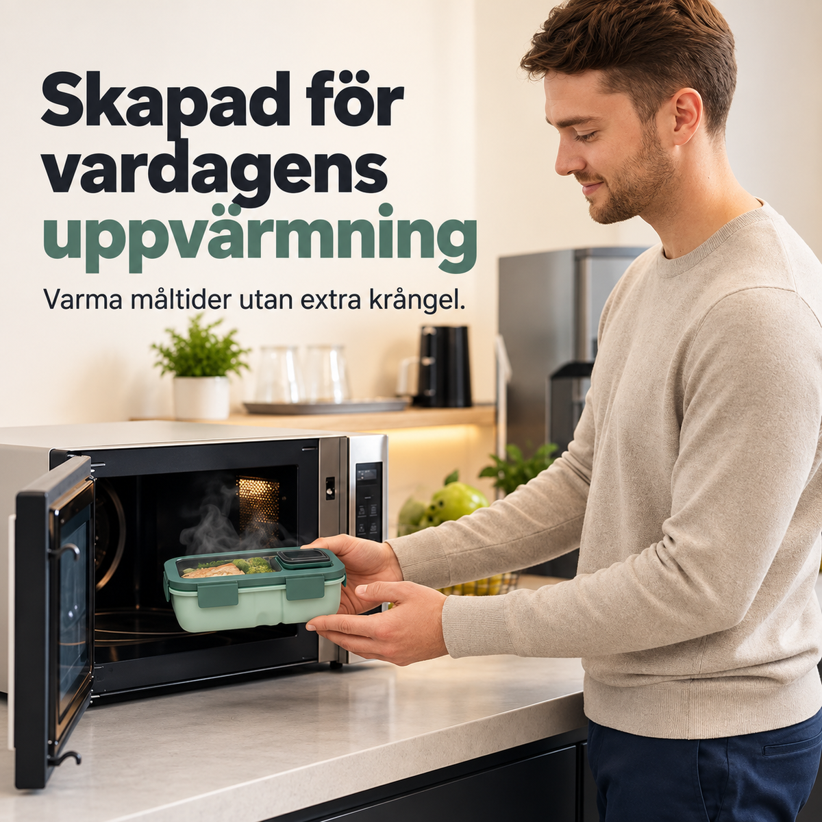 MatBox™ - Portionsindelad matlåda för mikrovågsugn