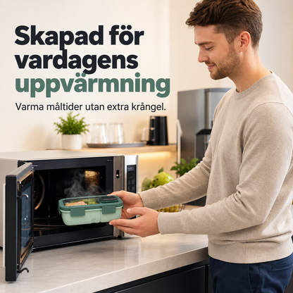 MatBox™ - Portionsindelad matlåda för mikrovågsugn