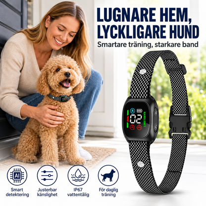 SkallSmart™ - Smart anti-skällhalsband för lugnare hundträning