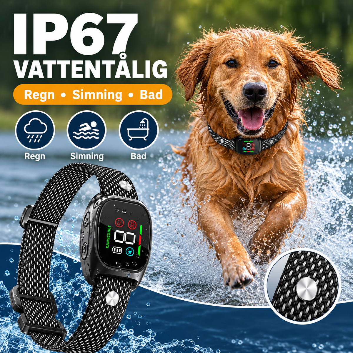 SkallSmart™ - Smart anti-skällhalsband för lugnare hundträning