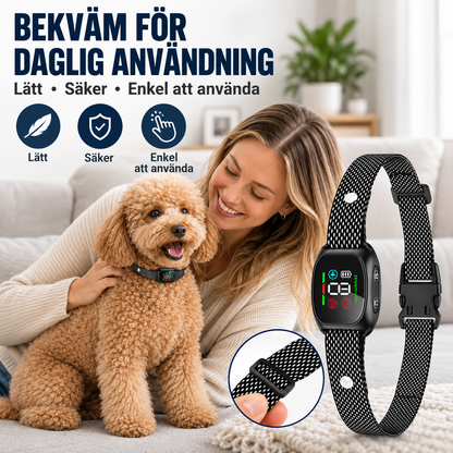 SkallSmart™ - Smart anti-skällhalsband för lugnare hundträning