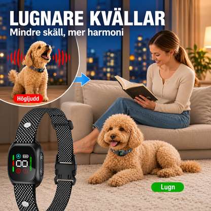 SkallSmart™ - Smart anti-skällhalsband för lugnare hundträning