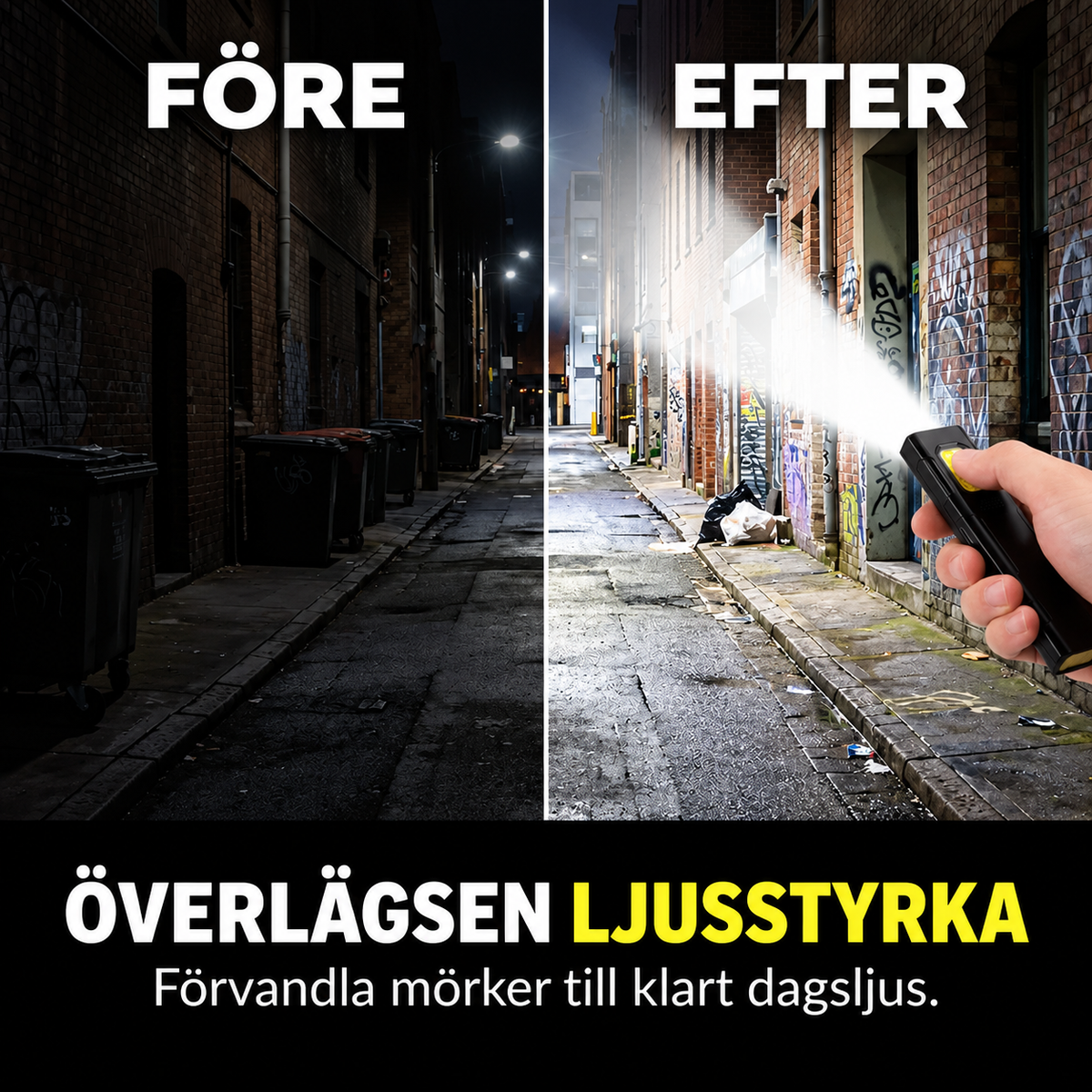 FickLjus™ - Magnetisk arbetslampa för handsfree-användning