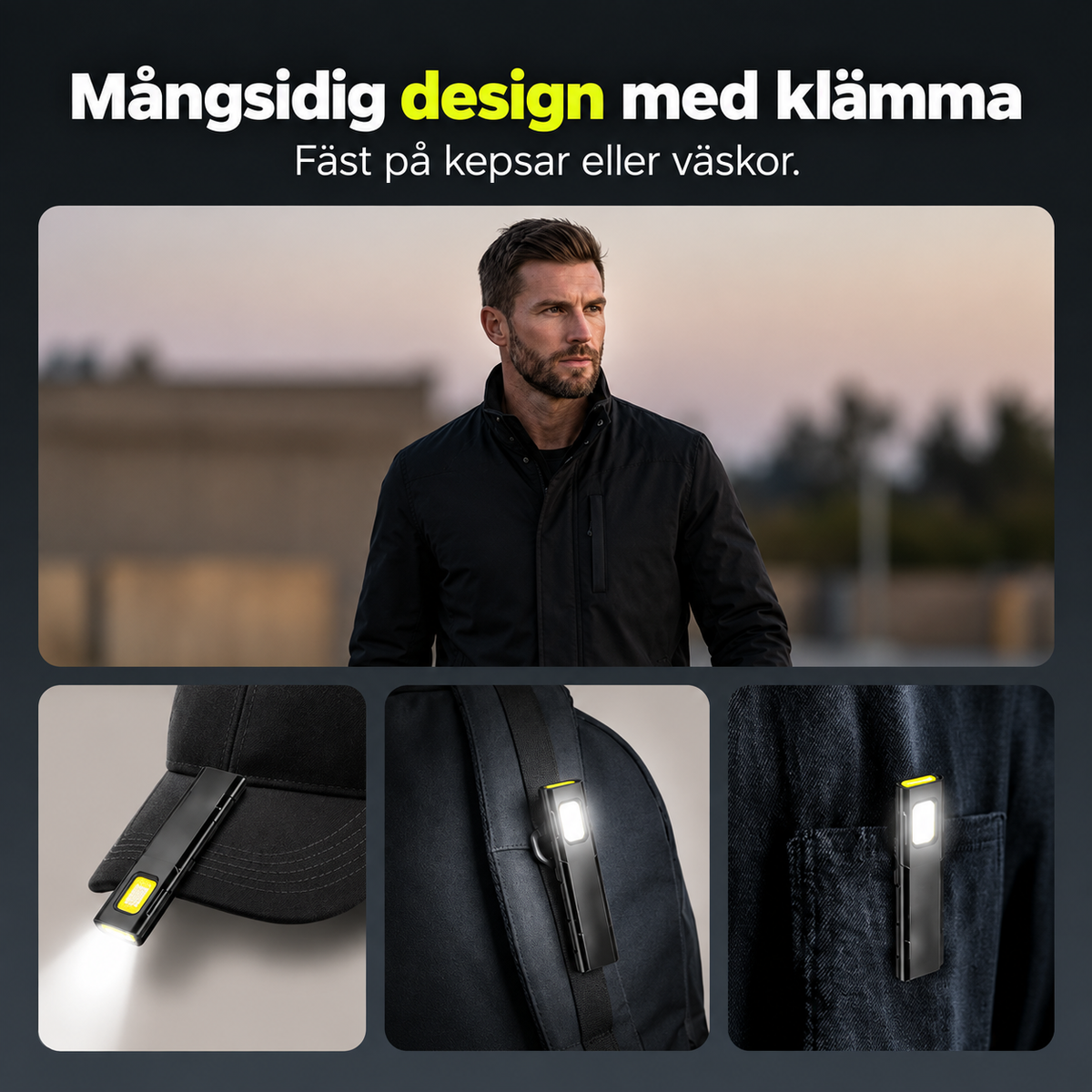 FickLjus™ - Magnetisk arbetslampa för handsfree-användning