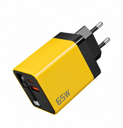 LaddKub™ - 65W snabbladdare med utdragbar USB-C-kabel