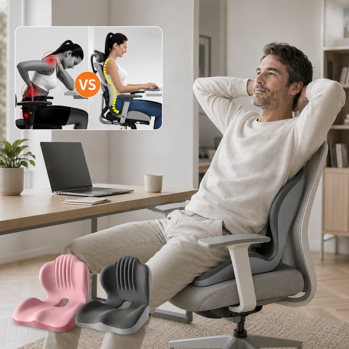 ErgoSitt™ -  Bekvämare sittande varje dag