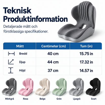 ErgoSitt™ -  Bekvämare sittande varje dag