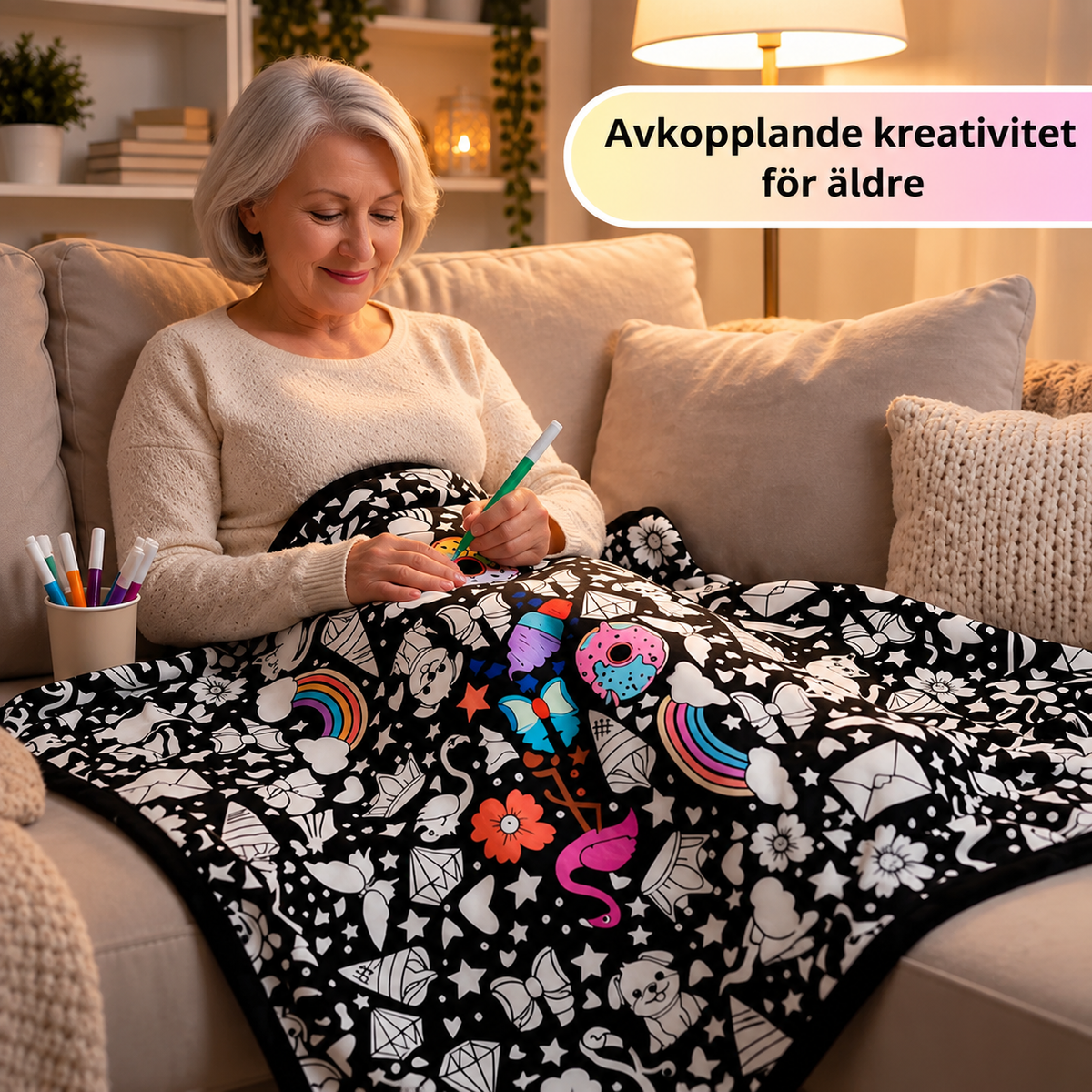 FärgDröm™ - Färglägg din egen filt & kryp ner och mys