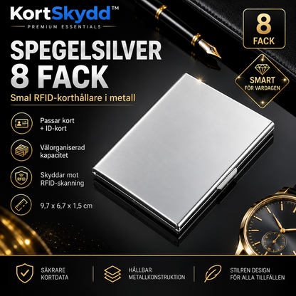 KortSkydd™ - RFID-skyddande kortfodral i metall