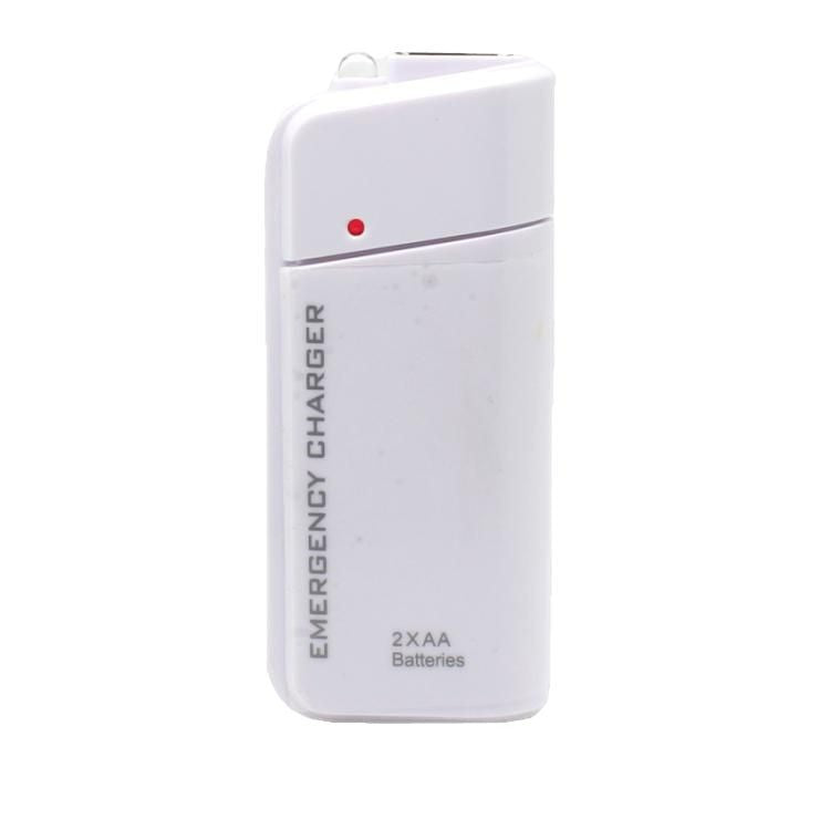 NödKraft™ - Portabel nödladdare med AA-batterier & LED-lampa